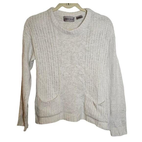 Sheridan Square Sweater Women Size Medium Silk Angora Vintage Cozy Pockets - Picture 10 of 13